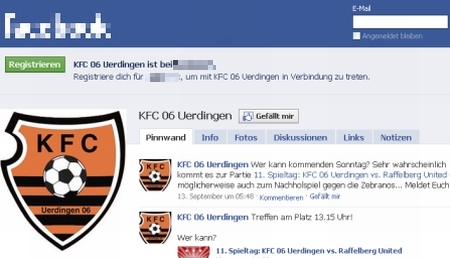 KFC Uerdingens neue Webseite